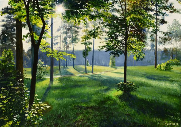 Summer Painting By Sergey Lutsenko 