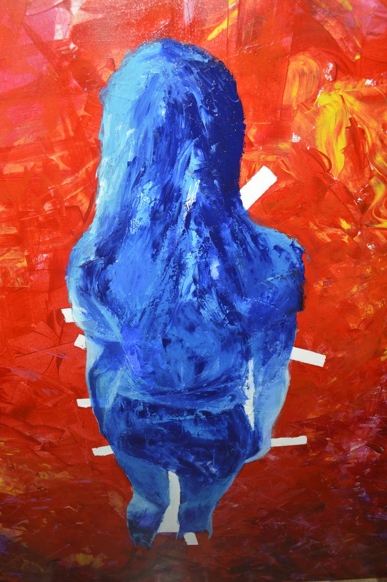 Original Figurative Abstract Painting by Sergey Lutsenko