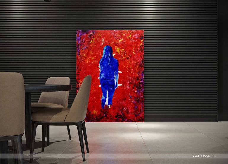 Original Figurative Abstract Painting by Sergey Lutsenko