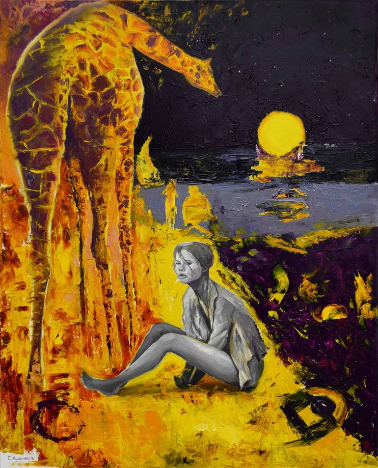 Original Figurative Women Paintings by Sergey Lutsenko