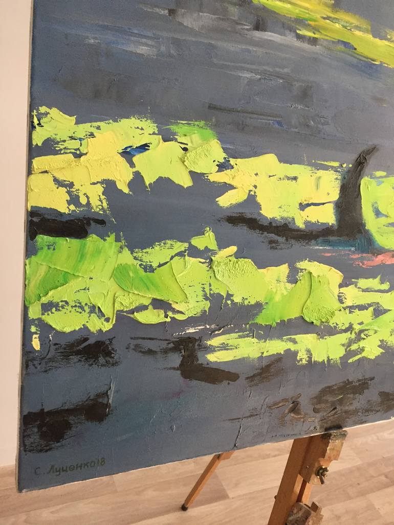 Original Abstract Landscape Painting by Serhii Lutsenko