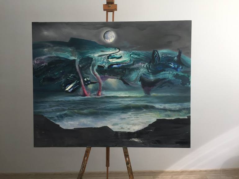 Original Conceptual Seascape Painting by Serhii Lutsenko