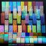 Dichroic glass samples