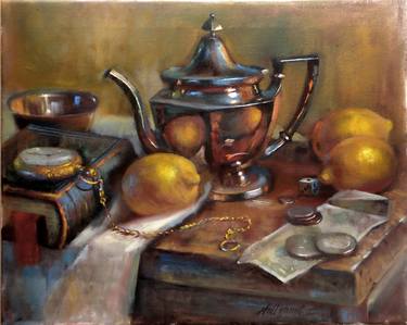 Original Realism Still Life Paintings by Hall Groat II