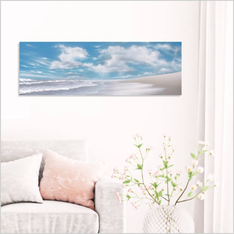 Original Fine Art Beach Painting by Ron Beller