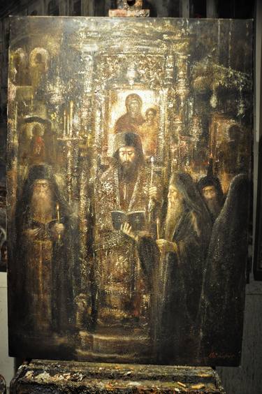Despotic Liturgy at the Monastery Vatopediou Mount Athos thumb
