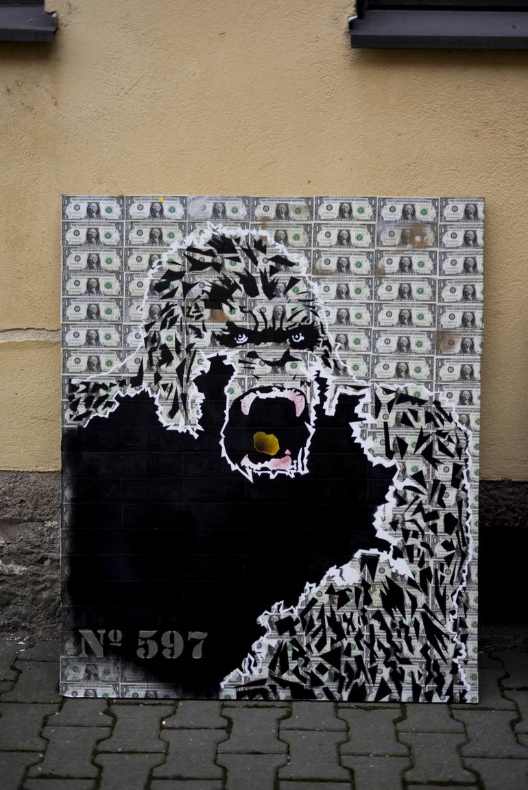 Original Pop Art Animal Painting by Funk Punk