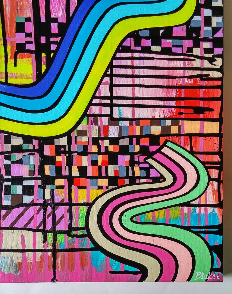 Original Abstract Expressionism Abstract Painting by Blake Chamberlain
