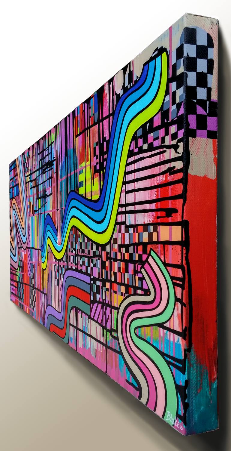 Original Abstract Expressionism Abstract Painting by Blake Chamberlain