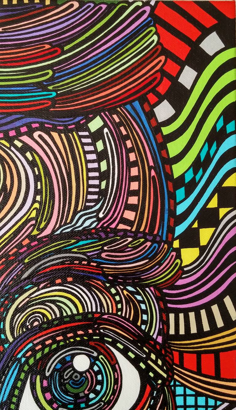 Original Abstract People Painting by Blake Chamberlain