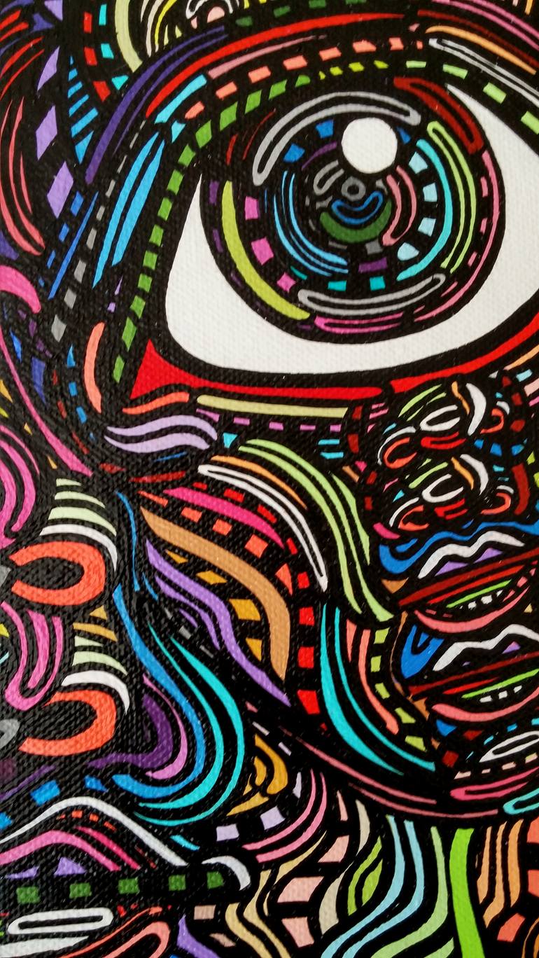 Original Abstract People Painting by Blake Chamberlain