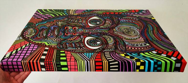 Original Abstract People Painting by Blake Chamberlain