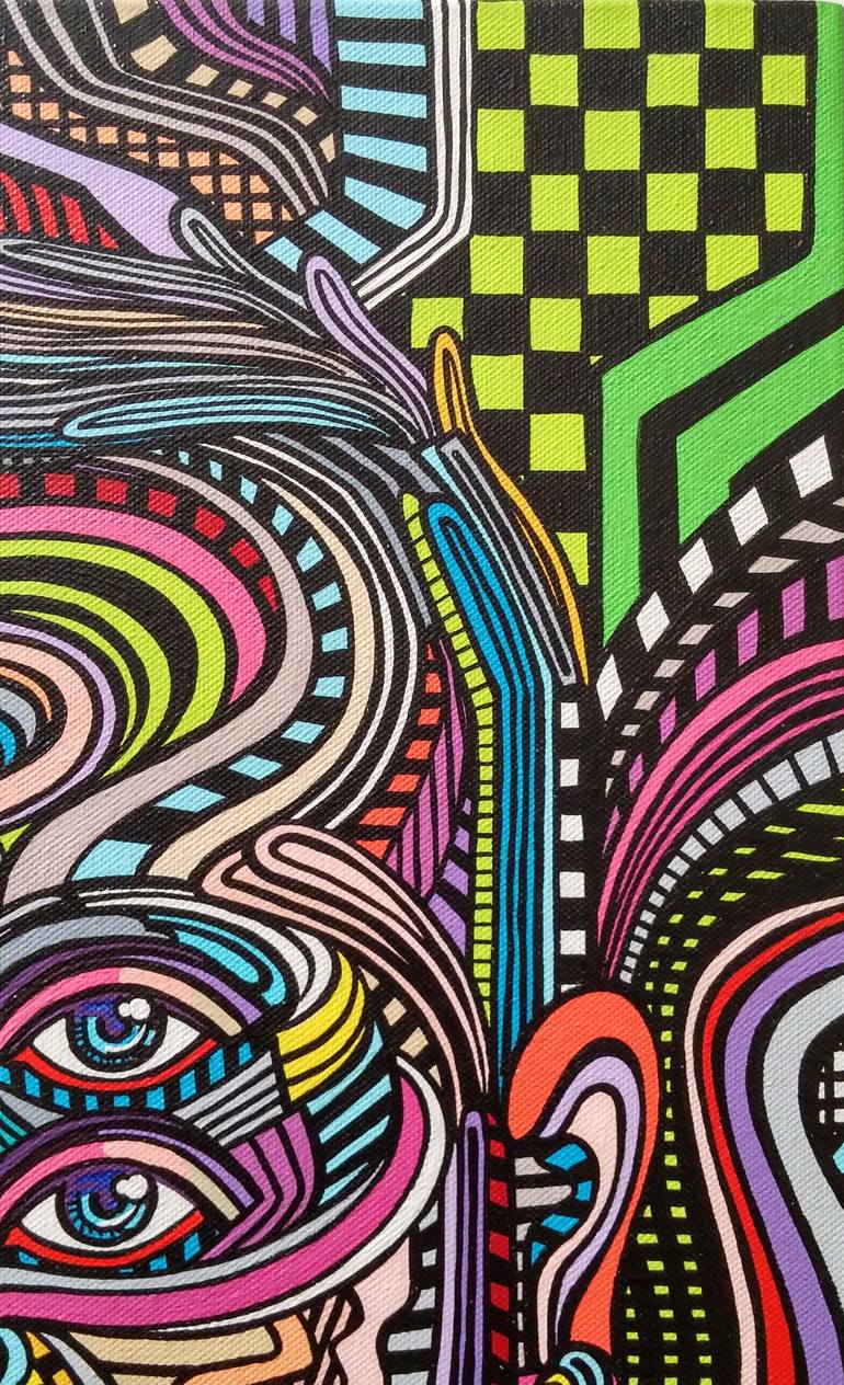 Original Abstract People Painting by Blake Chamberlain