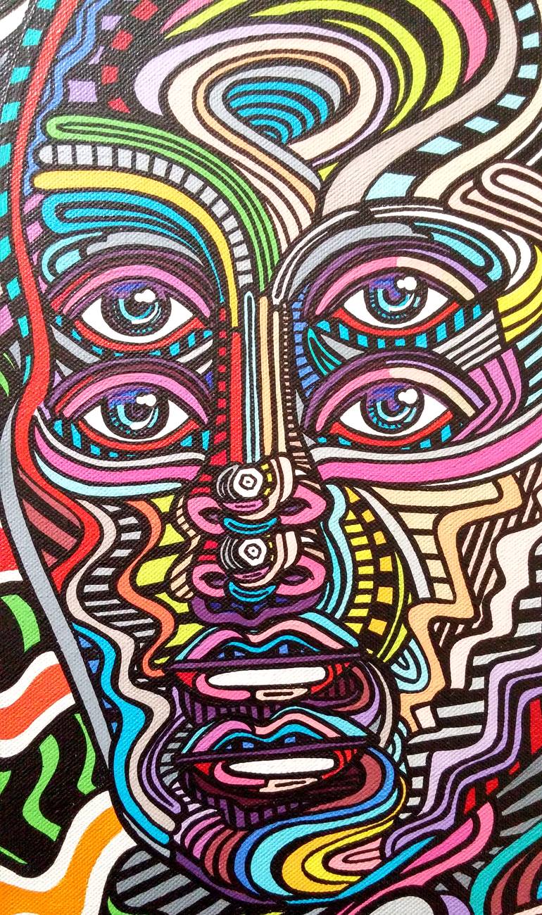 Original Abstract People Painting by Blake Chamberlain