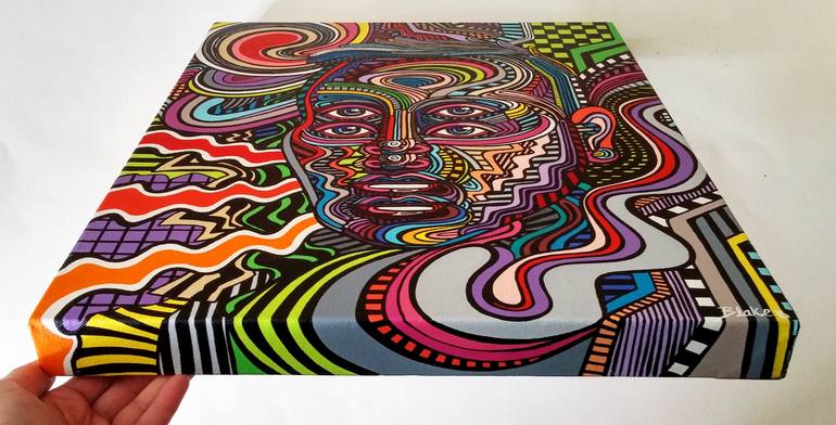 Original Abstract People Painting by Blake Chamberlain