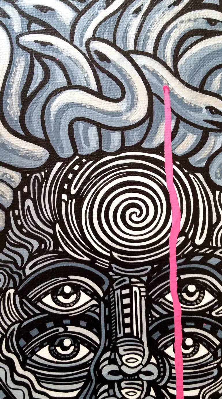 Original Abstract People Painting by Blake Chamberlain