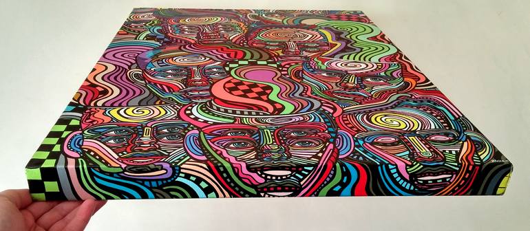 Original Abstract Expressionism People Painting by Blake Chamberlain