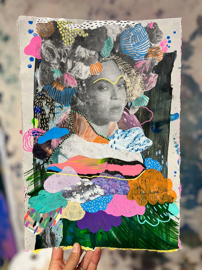 Original Figurative Women Mixed Media by Brandi Hofer