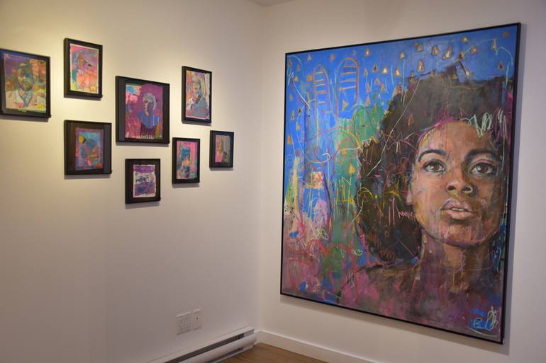 Original Expressionism People Painting by Brandi Hofer