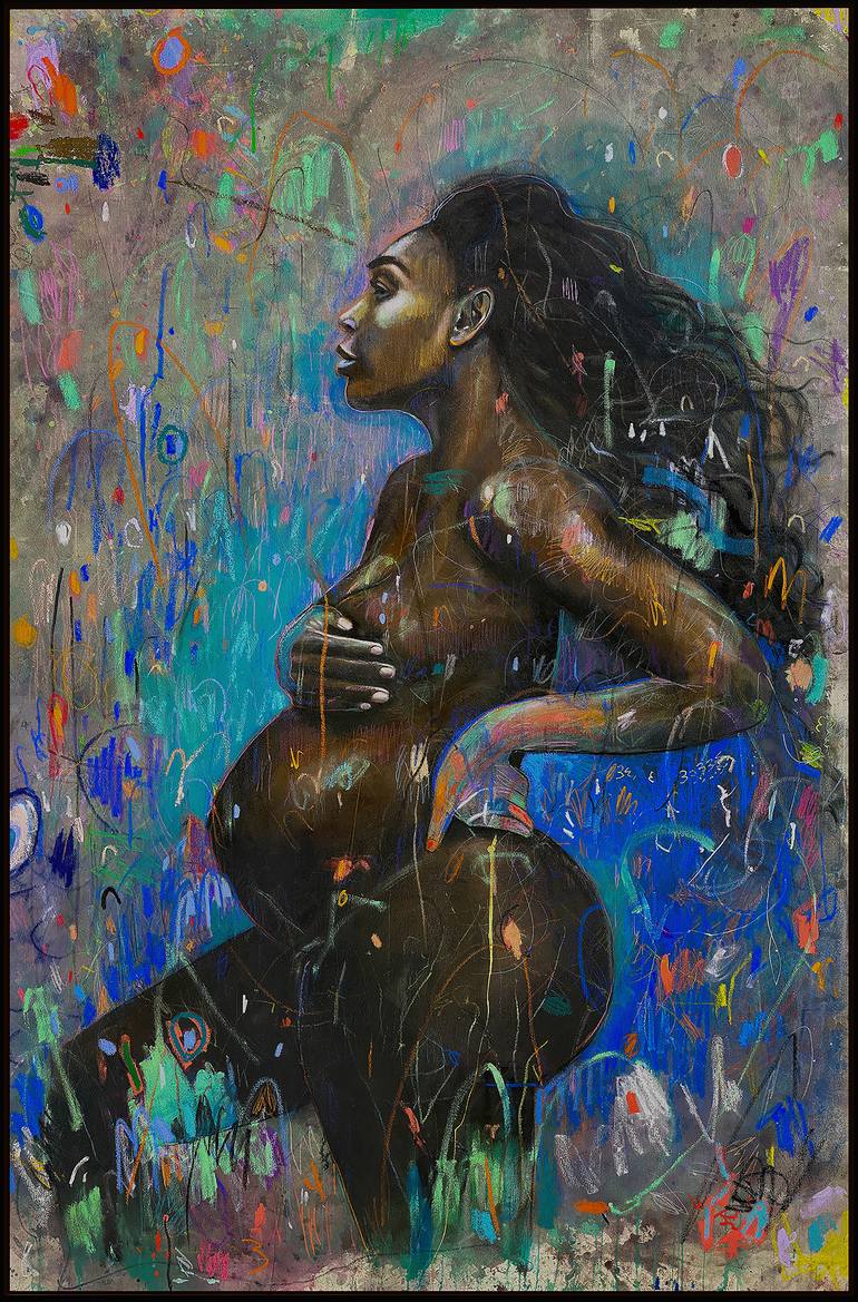 Original Abstract Expressionism Women Painting by Brandi Hofer