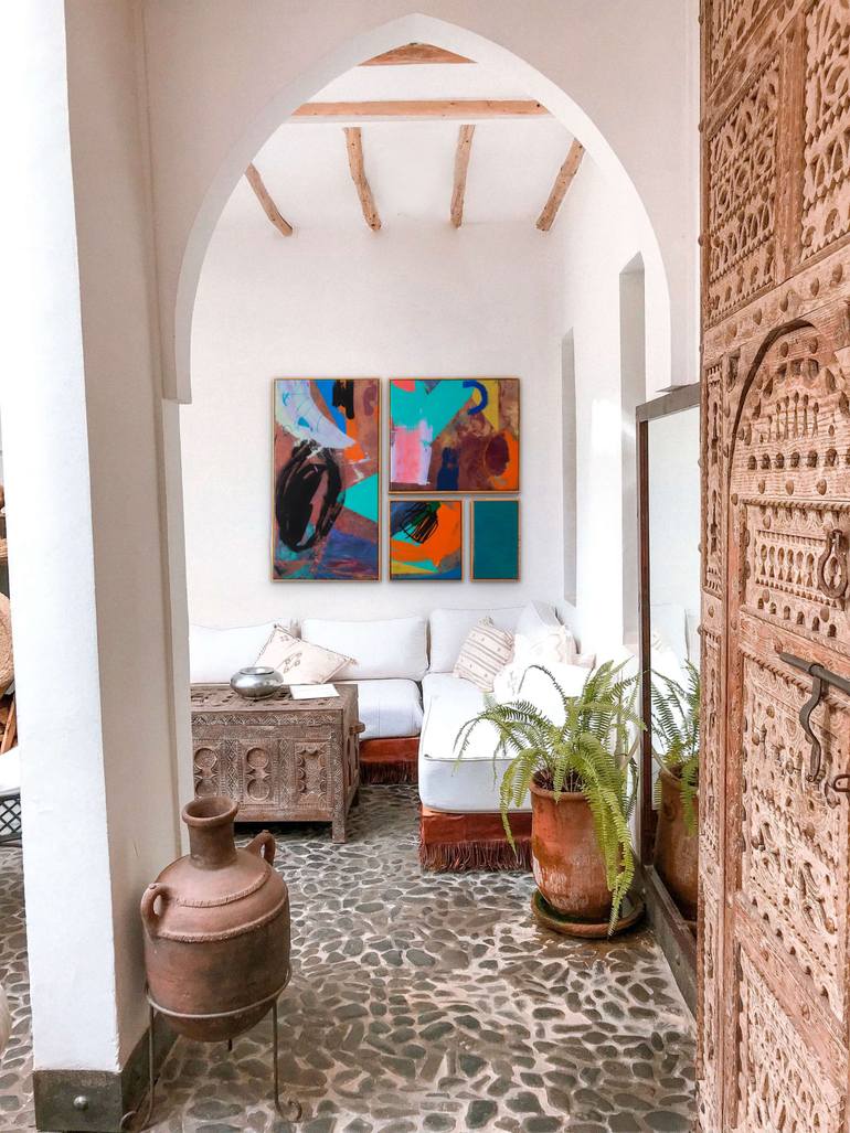 Original Abstract Expressionism Abstract Painting by Brandi Hofer