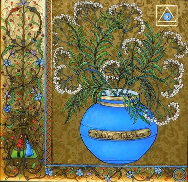 Original Conceptual Botanic Painting by Cornelia Tersanszki