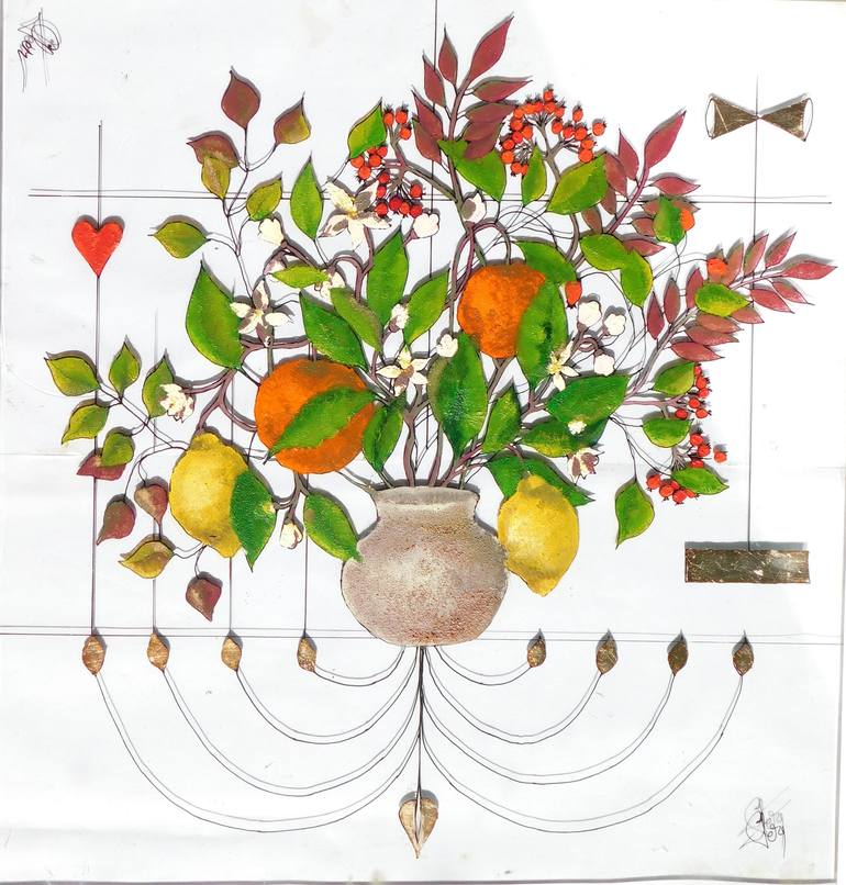 Original Botanic Painting by Cornelia Tersanszki