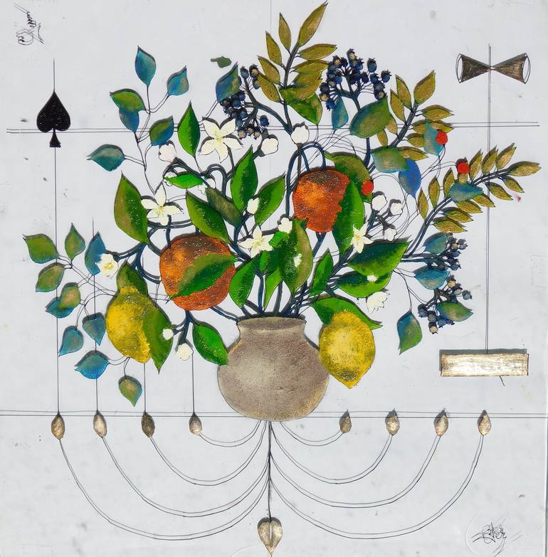Original Botanic Painting by Cornelia Tersanszki
