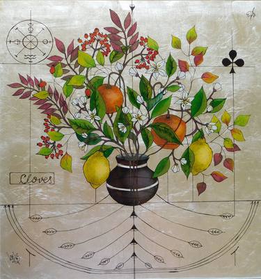 Print of Surrealism Botanic Paintings by Cornelia Tersanszki