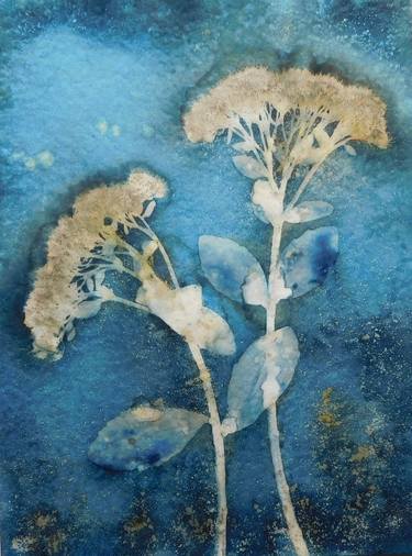 Original Figurative Botanic Printmaking by Cornelia Tersanszki