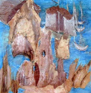 Print of Seascape Collage by Inge Wright