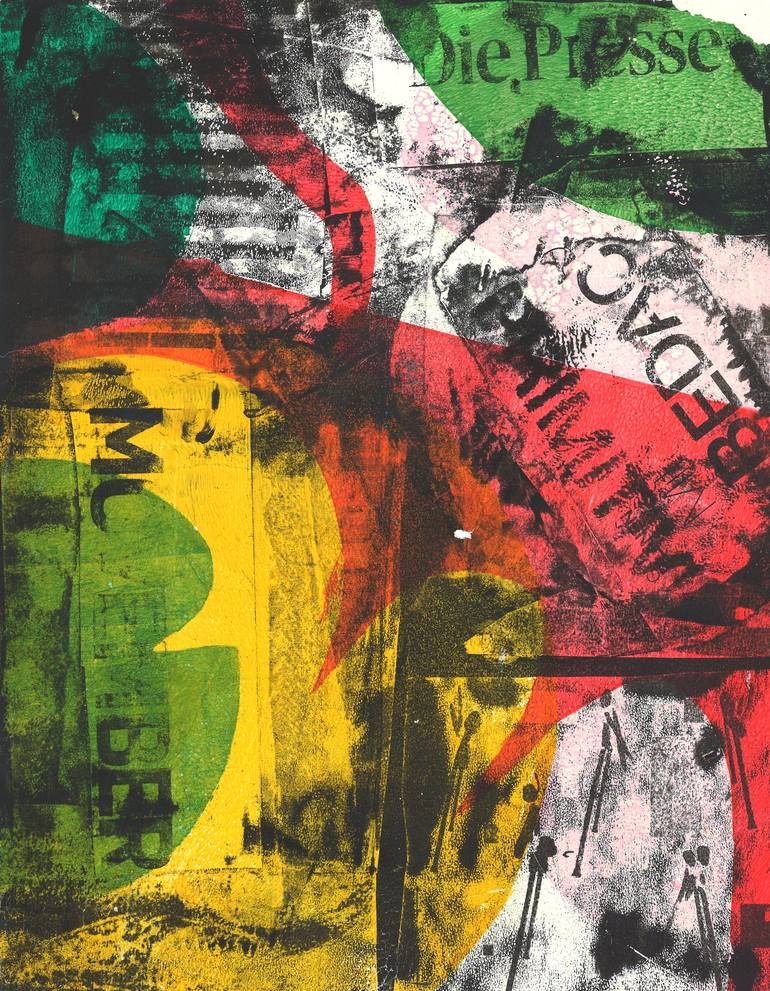 Print of Abstract Expressionism Abstract Printmaking by Deja Mar