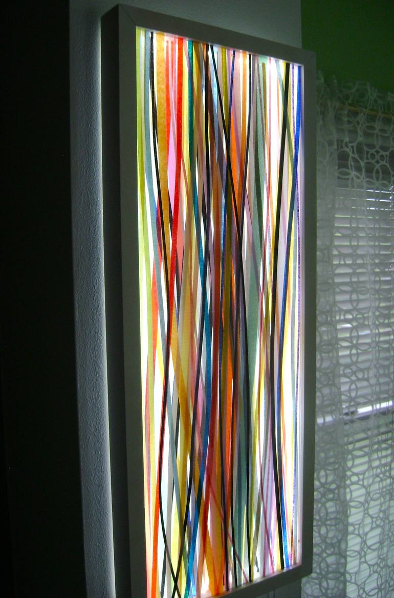 Original Abstract Light Sculpture by Bob Bradford