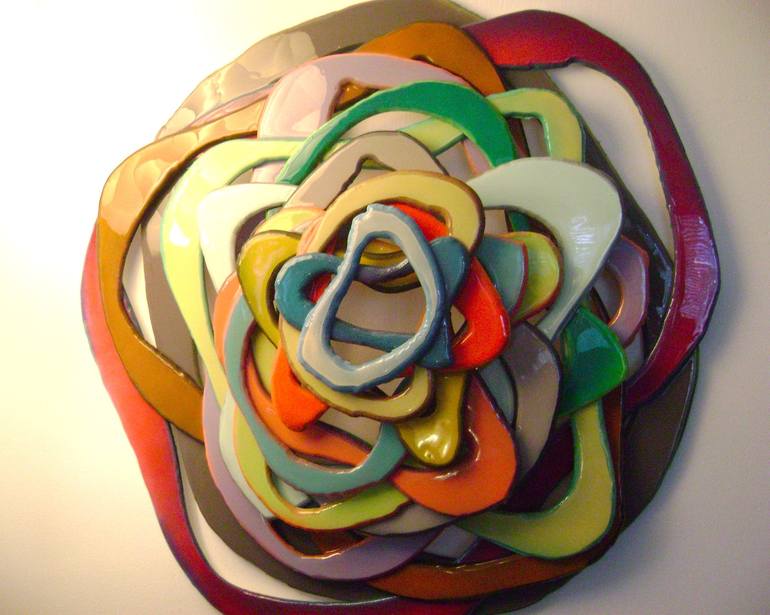 Original Abstract Wall Sculpture by bob bradford