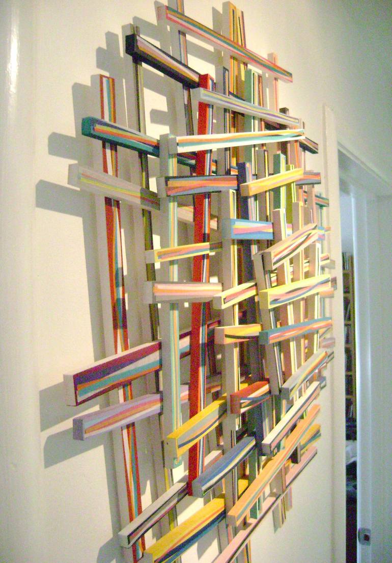 Original Abstract Wall Sculpture by bob bradford