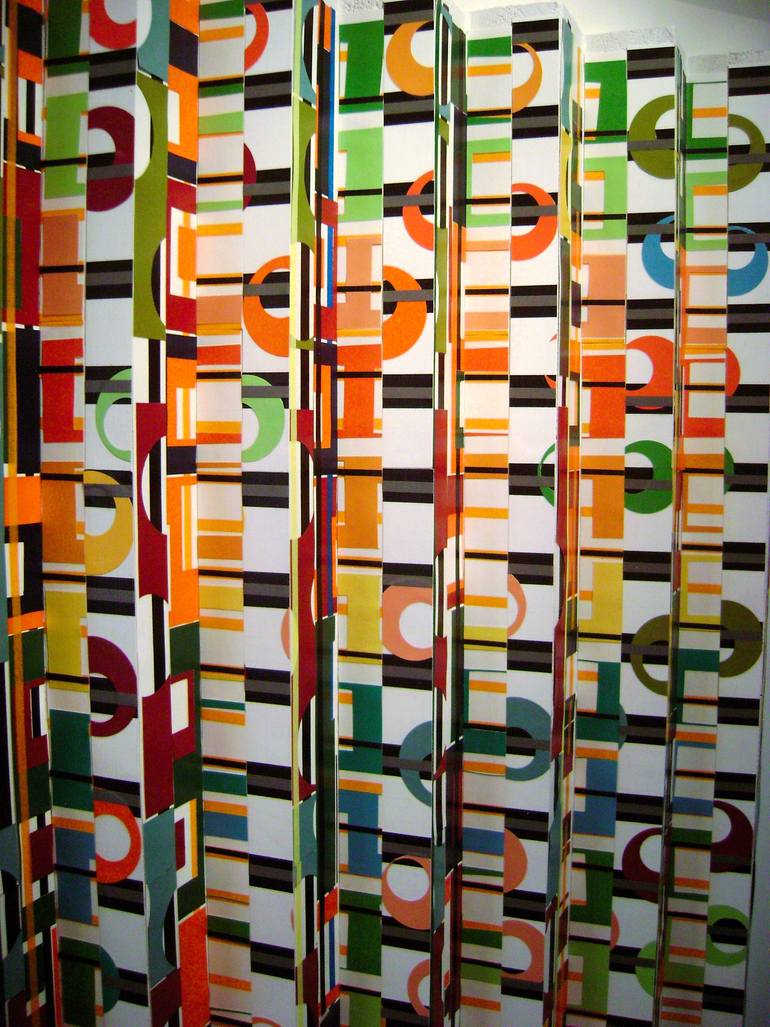 Original Geometric Abstract Sculpture by Bob Bradford