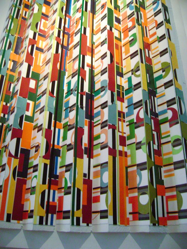 Original Geometric Abstract Sculpture by Bob Bradford