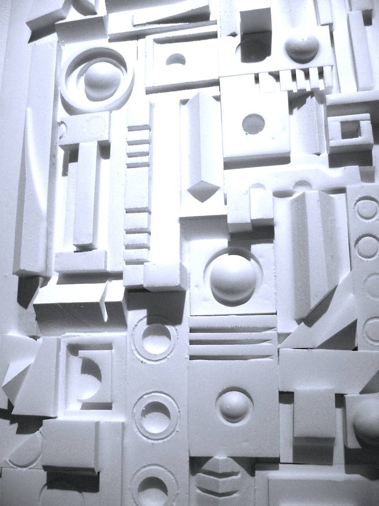 Original Abstract Expressionism Architecture Sculpture by Bob Bradford