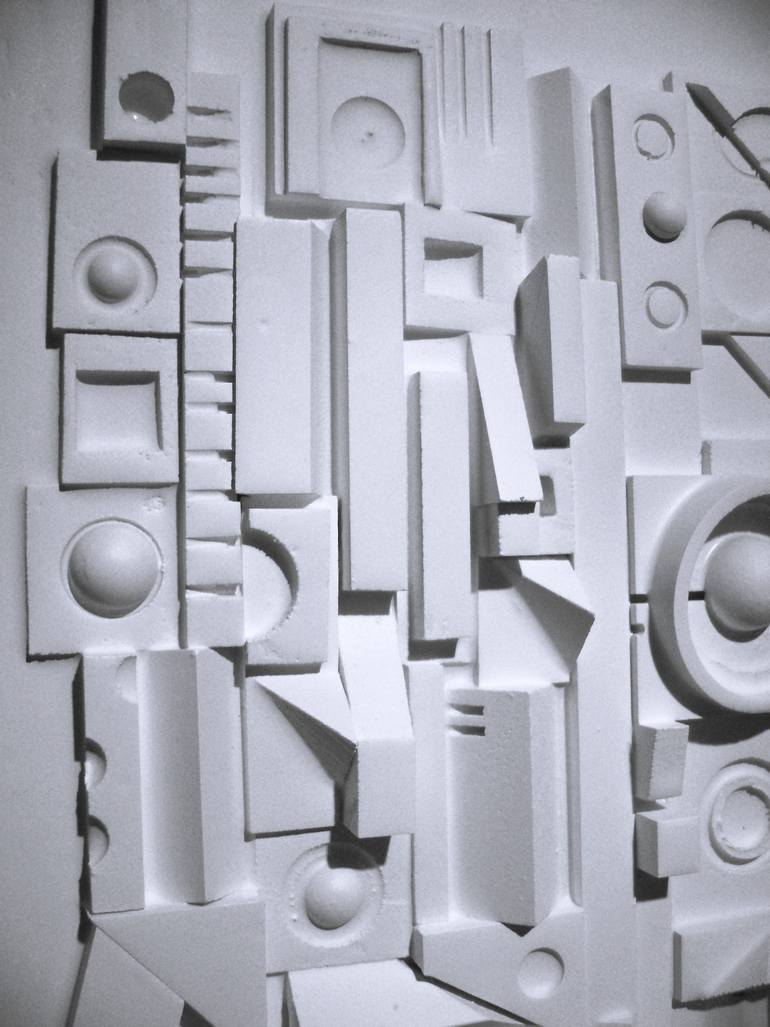 Original Abstract Expressionism Architecture Sculpture by Bob Bradford