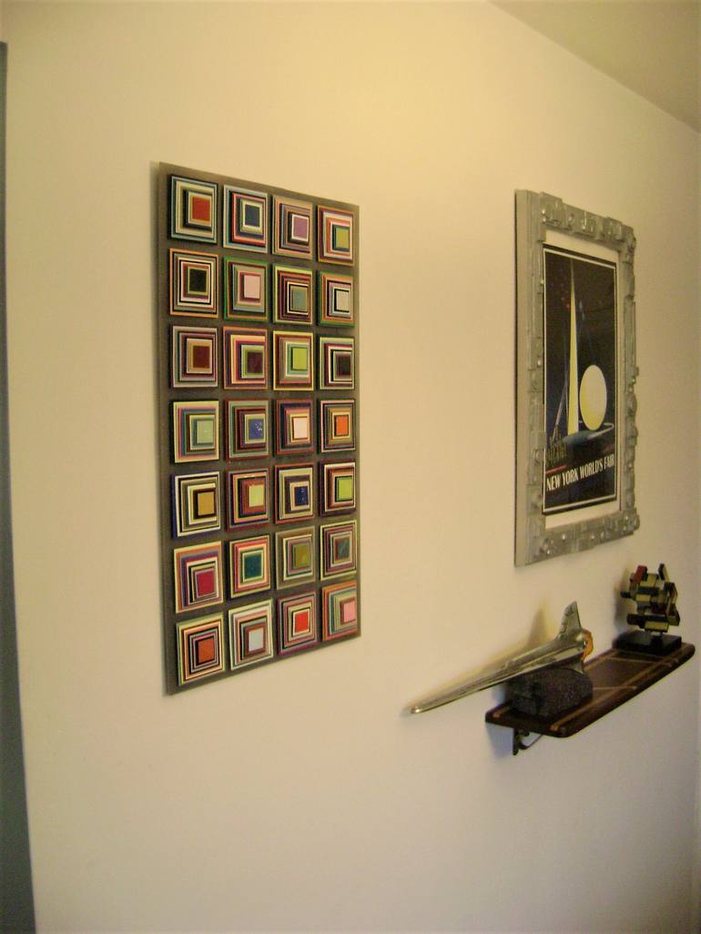 Original Abstract Geometric Collage by bob bradford