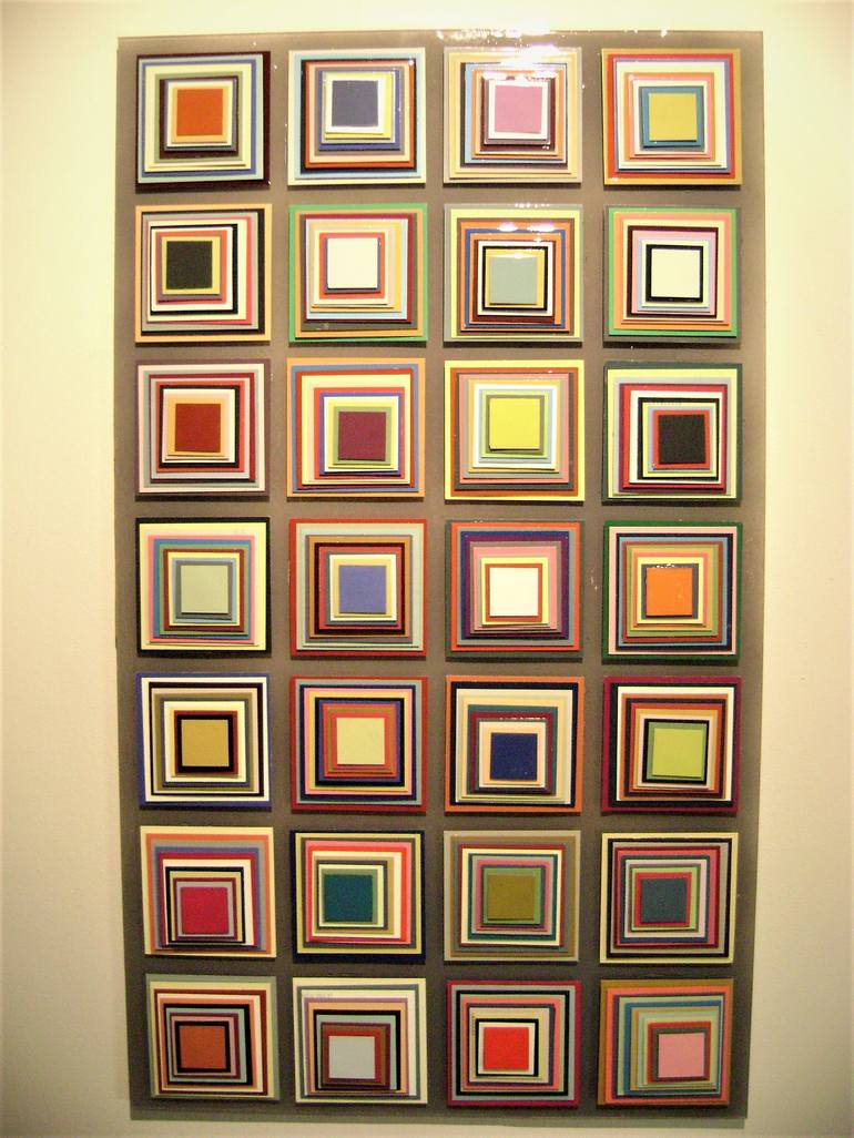 Original Abstract Geometric Collage by bob bradford