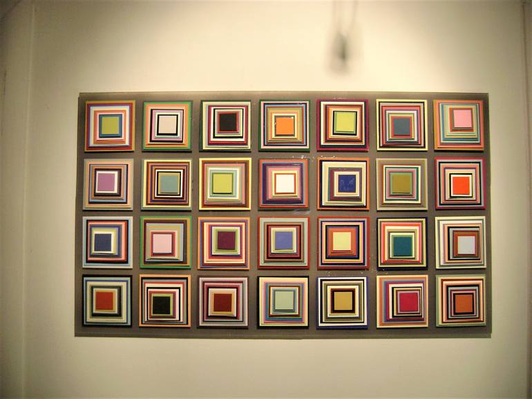 Original Abstract Geometric Collage by bob bradford