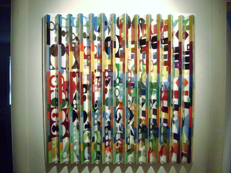 Original Abstract Wall Sculpture by bob bradford