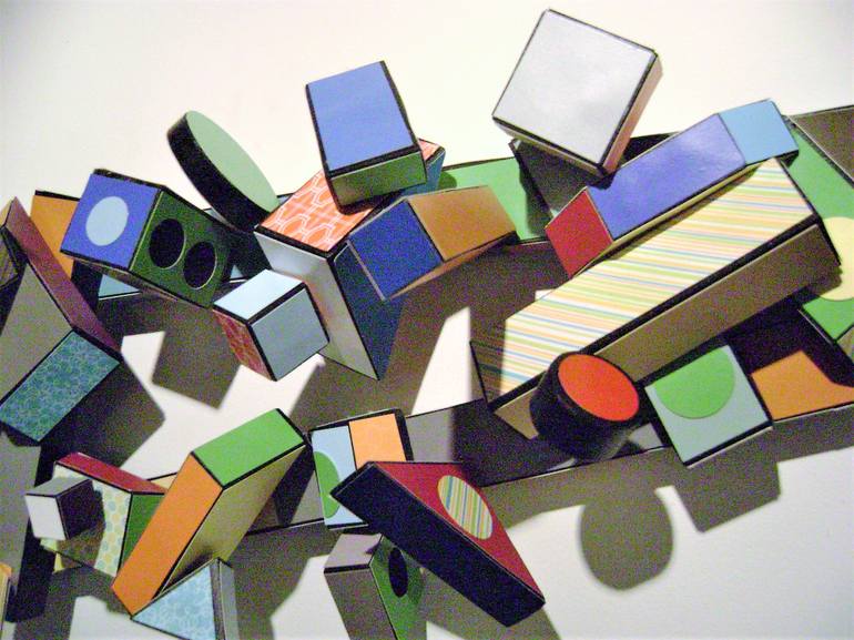 Original Abstract Geometric Sculpture by bob bradford