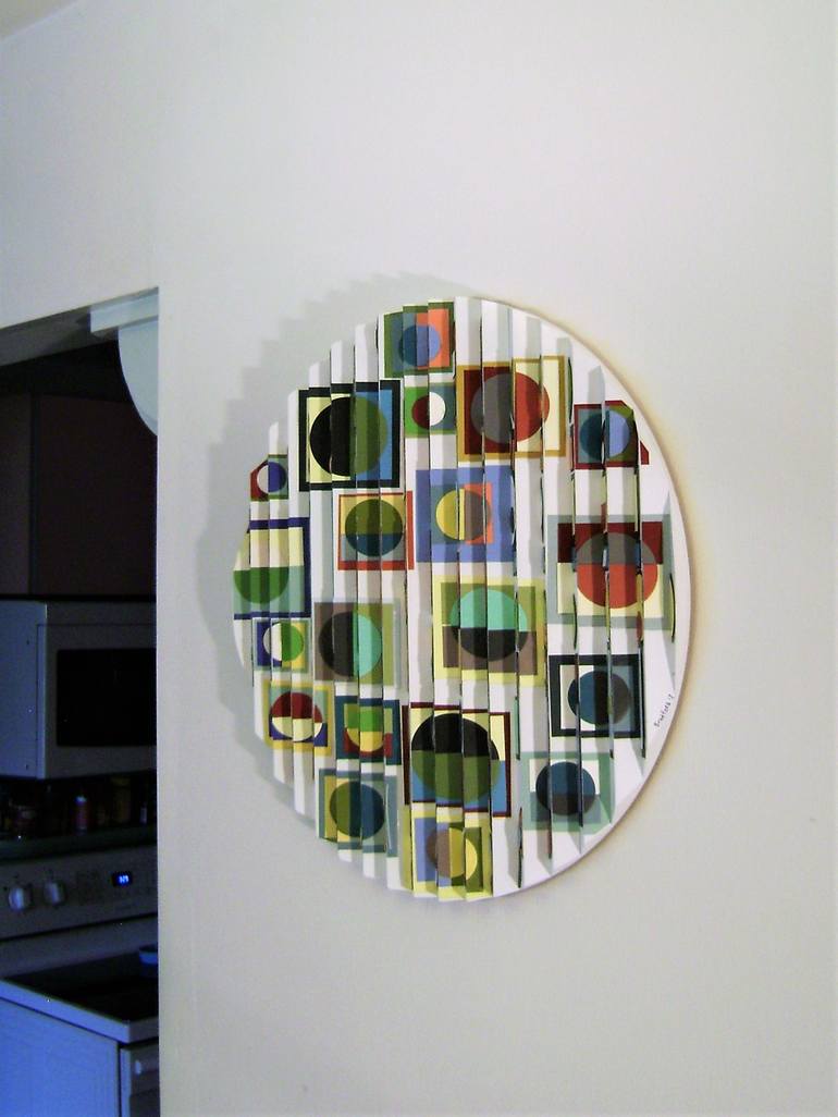 Original Abstract Wall Sculpture by bob bradford