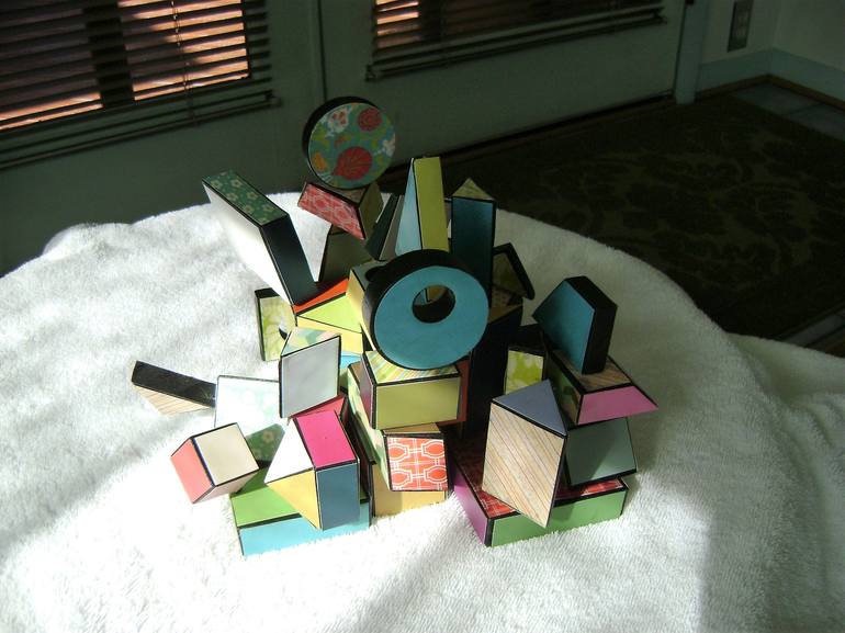 Original Abstract Geometric Sculpture by bob bradford