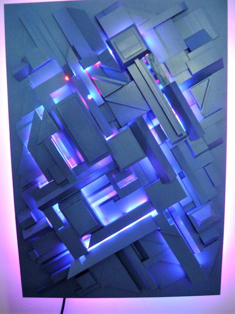 Original Abstract Light Sculpture by bob bradford
