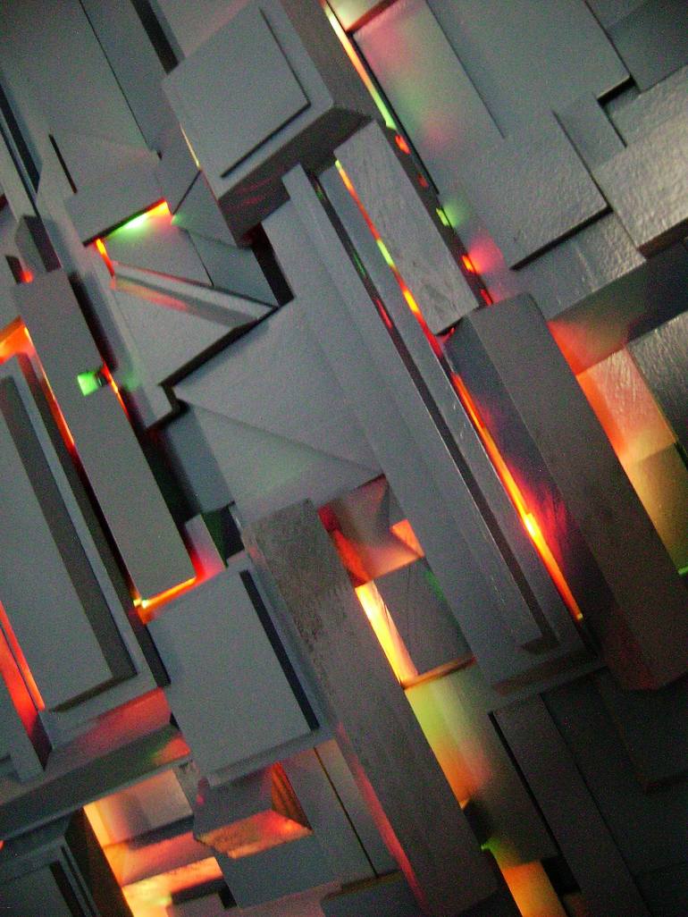 Original Abstract Light Sculpture by bob bradford