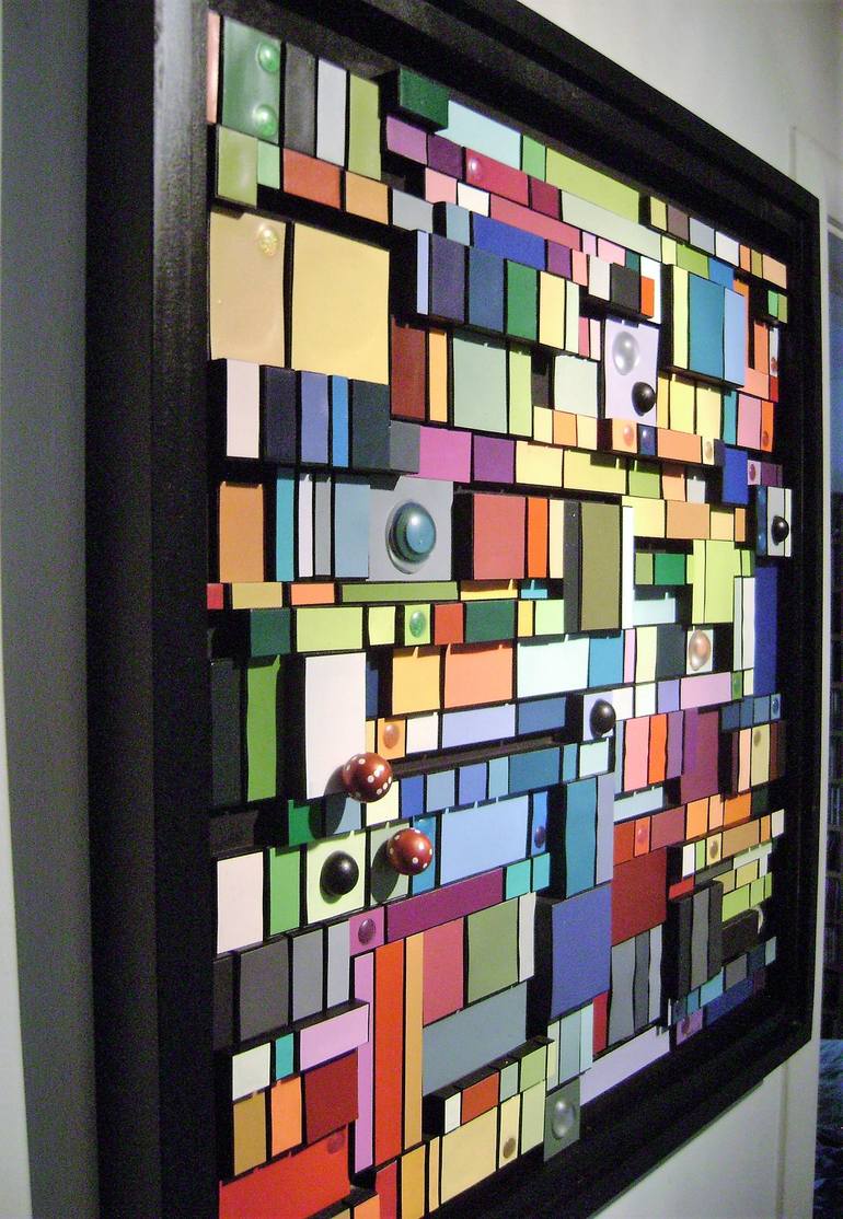 Original Abstract Geometric Sculpture by bob bradford