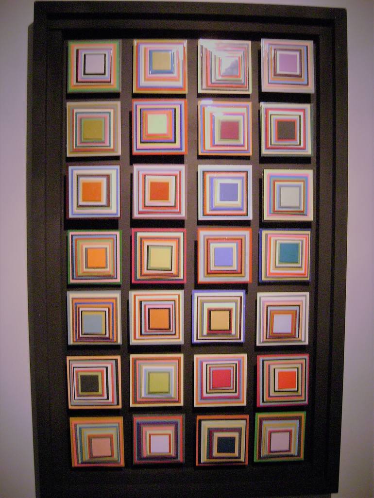 Original Abstract Geometric Collage by bob bradford